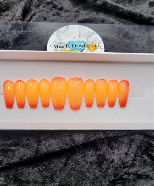 Shimmering Orange Color Changing Set